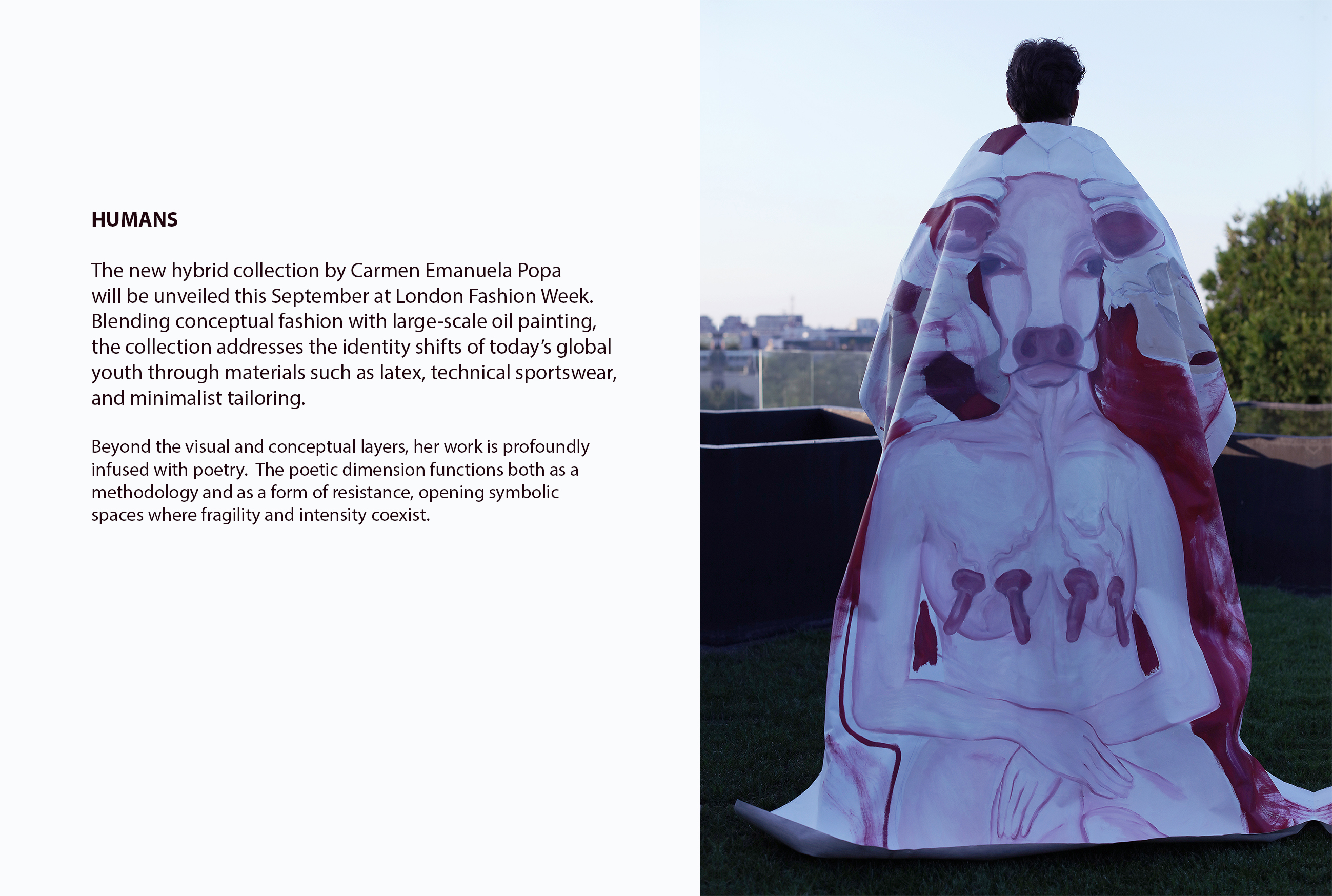 HUMANS by Carmen Emanuela POPA at LFW September 2025