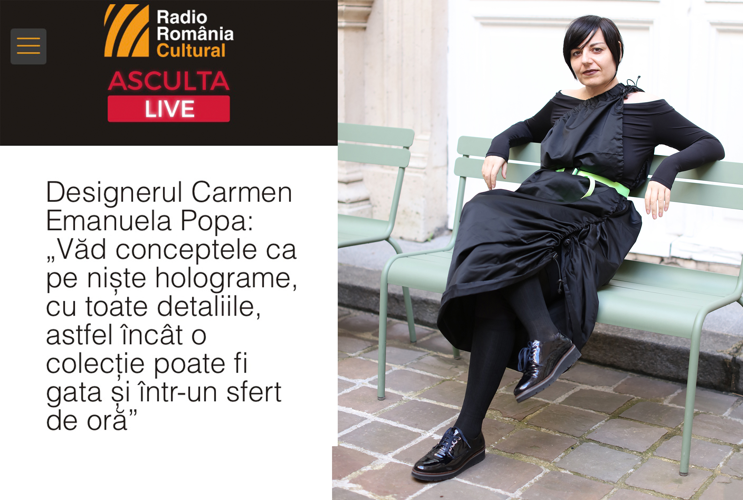 Carmen Emanuela Popa o artistă anti-sistem care militează pentru Pace