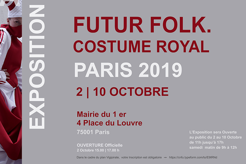 Vernissage de l'Exposition Futur Folk. Costume Royal