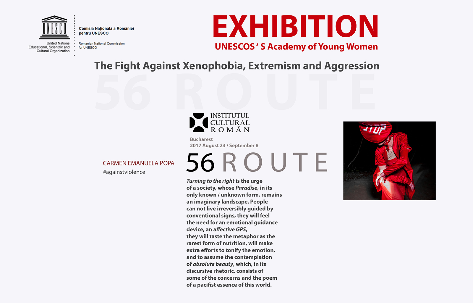 56 Route- Exhibition at Romanian Cultural Institute, Bucharest