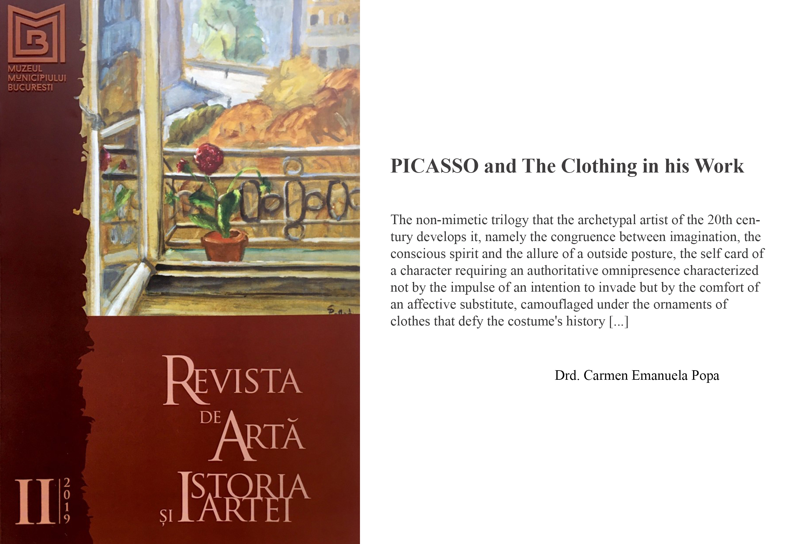 PICASSO ȘI VESTIMENTAȚIA ÎN OPERA SA 